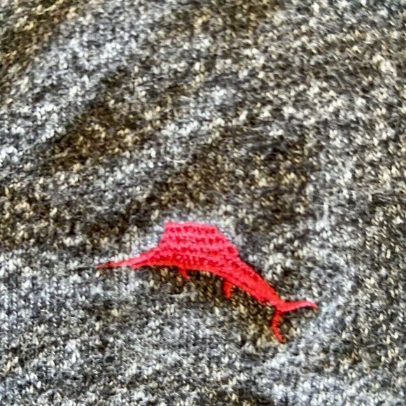 Tommy Bahama Sweatshirt Men's Sz Med Blk/Gry EUC - Picture 8 of 9